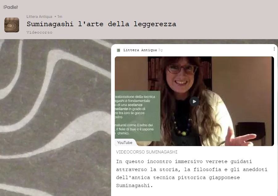 Suminagashi corso online